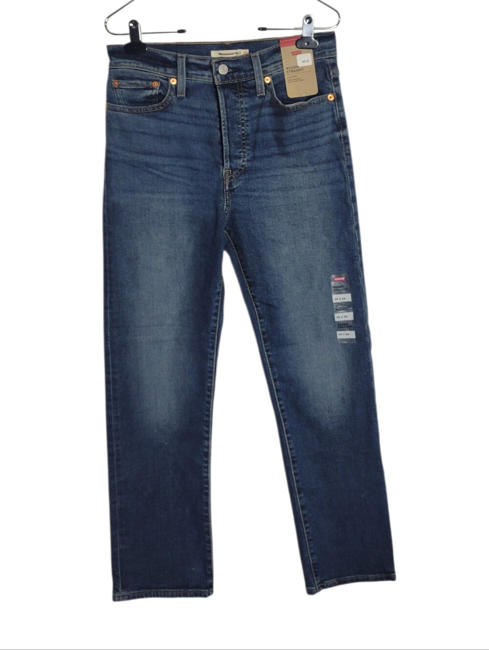 NWT Wedgie Straight Button-Fly Jeans